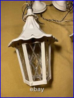 Qty 2 VINTAGE PORCH HANGING LAMP Made In Italy