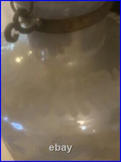 RARE Glass LARGE Vintage Light Swag Hanging Lamp Retro MCM (Pendant Style)