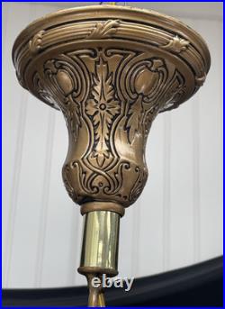 RESTORED Antique Vtg Art Deco Chandelier Ornate Hollywood Regency 5 Arm Gold