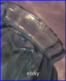 Rare Hollywood Regency Mcm Vitnage Glass Tier Hanging Lamp