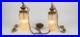 Rare Pair of Vintage Virden Lighting Swag Pendant Lamps -Hollywood Regency / MCM