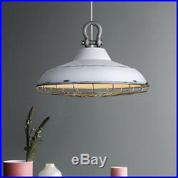 Retro Vintage Industrial Pendant Light Lamp Hanging Ceiling Fixture Metal Cage
