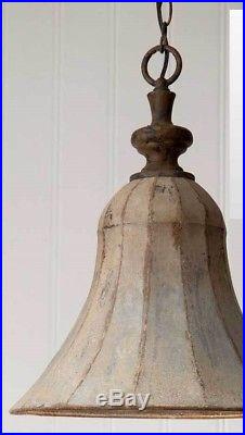 Rustic Vintage Savannah Bell Pendant Lamp Hanging Light Wired Ceiling Fixture