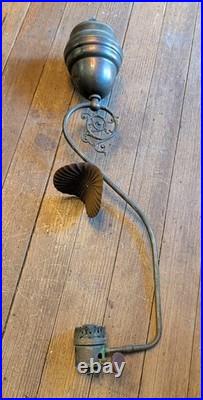 SUPERIOR MFG ANN ARBOR Torch Antique 28 Hanging Gas Ceiling Light Fixture Vtg