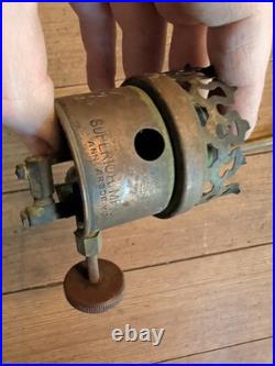 SUPERIOR MFG ANN ARBOR Torch Antique 28 Hanging Gas Ceiling Light Fixture Vtg