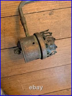 SUPERIOR MFG ANN ARBOR Torch Antique 28 Hanging Gas Ceiling Light Fixture Vtg