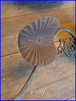 SUPERIOR MFG ANN ARBOR Torch Antique 28 Hanging Gas Ceiling Light Fixture Vtg