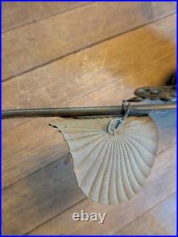 SUPERIOR MFG ANN ARBOR Torch Antique 28 Hanging Gas Ceiling Light Fixture Vtg