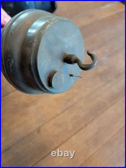 SUPERIOR MFG ANN ARBOR Torch Antique 28 Hanging Gas Ceiling Light Fixture Vtg