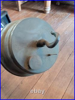 SUPERIOR MFG ANN ARBOR Torch Antique 28 Hanging Gas Ceiling Light Fixture Vtg