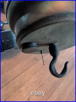 SUPERIOR MFG ANN ARBOR Torch Antique 28 Hanging Gas Ceiling Light Fixture Vtg