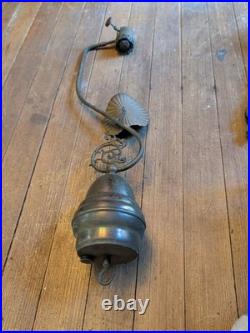 SUPERIOR MFG ANN ARBOR Torch Antique 28 Hanging Gas Ceiling Light Fixture Vtg