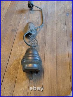 SUPERIOR MFG ANN ARBOR Torch Antique 28 Hanging Gas Ceiling Light Fixture Vtg