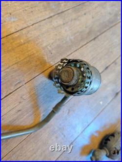 SUPERIOR MFG ANN ARBOR Torch Antique 28 Hanging Gas Ceiling Light Fixture Vtg