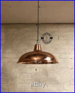 Sedgeford Solid Copper Pendant Hanging Ceiling Table Lght Vintage Lamp