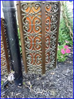 Set Of 2 MCM Hollywood Regency Gothic Hanging Swag Lamp Light Wild Looking VTG