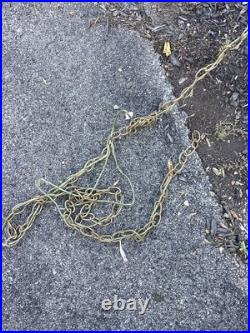 Set Of 2 MCM Hollywood Regency Gothic Hanging Swag Lamp Light Wild Looking VTG