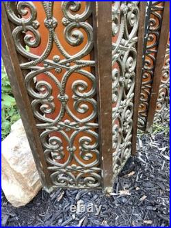 Set Of 2 MCM Hollywood Regency Gothic Hanging Swag Lamp Light Wild Looking VTG