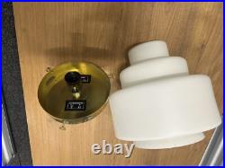 Stepped Czech Opaline Pendant Light