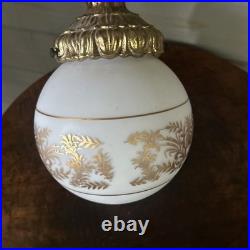Swag Frosted Glass Light Fixtures, Hollywood Regency, MCM, Vintage Light