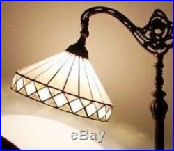 Tiffany Style Hanging Floor Lamp Stained Glass Vintage Light Handcrafted Lamps