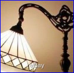 Tiffany Style Hanging Floor Lamp Stained Glass Vintage Light Handcrafted Lamps
