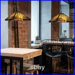 Tiffany Style Vintage Stained Glass Hanging Light Pendant Lamp Ceiling Fixture