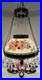 VICTORIAN HANGING LAMP LIGHT With CRYSTALS BRADLEY HUBBARD FENTON CRANBERRY SWIRL
