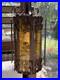 VINTAGE GOTHIC SPANISH REVIVAL WROUGHT IRON Hanging Lamp