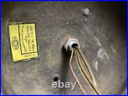 VTG 6 Panel Caramel Slag Glass Tulip Ceiling Hanging Lamp Fixture MCM Victorian