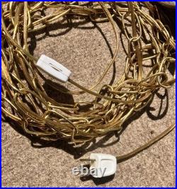 VTG Dillard M. Smith Milk Glass Raised Grape Hanging Swag Lamp Light Fixture