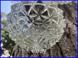 VTG Double Pendant Swag Lamp Light Fixture Hollywood Regency Ceiling MCM