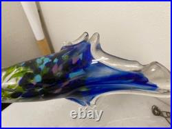 VTG Gone with the Wind Hand Painted Flower Hanging Hurricane Hanging Lamp