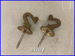 VTG Gone with the Wind Hand Painted Flower Hanging Hurricane Hanging Lamp