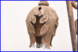 VTG Hanging Lamp Lantern Gothic Spanish Pedant Light Fixture Black Chandelier