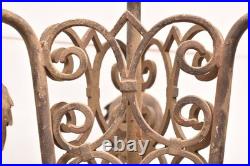 VTG Hanging Lamp Lantern Gothic Spanish Pedant Light Fixture Black Chandelier