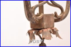 VTG Hanging Lamp Lantern Gothic Spanish Pedant Light Fixture Black Chandelier