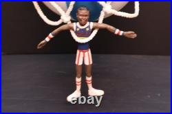 VTG Harlem Globetrotters Basketball Hoop Hanging Lamp Light Ball Rim NET FIGURE