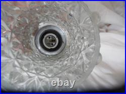 VTG MCM Hollywood Regency Double Swag Glass Globe Hanging Lights Ceiling Lamps