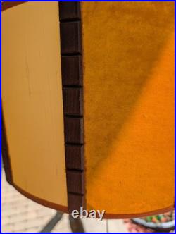 VTG MCM retro mod Bruce Industries Color Window Swag Drum Shade Velvet Lamp VTG MCM retro mod Bruce Industries Color Window Swag Drum Shade Velvet Lamp