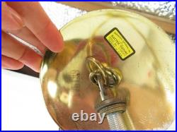 VTG Mid Century BRASS & GLASS CHANDELIER HANGING LAMP Sciolari Murano Style VTG Mid Century BRASS & GLASS CHANDELIER HANGING LAMP Sciolari Murano Style