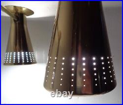 VTG Mid Century Modern Stilnovo Style Space Age Hanging Lamp Chandelier 1960's