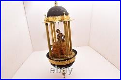VTG Oil Rain Drip Nude Lady Greek Goddess Hanging Swag Lamp Light Brass 19