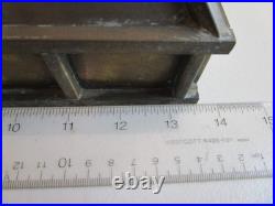 VTG Solid Brass Arts & Crafts Style Ceiling Hanging Swag Pendant Lamp Untested