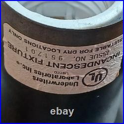 VTG Tiffany style hanging light 17.5 across stain glass deco ceiling statement