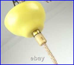 Very Rare 50s MID Century Vintage Glass Painting Hanging Ceiling Lamp Pendant