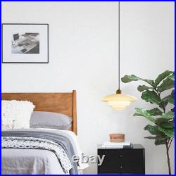 Vintage 12.6 White Glass Pendant Light with Gold Socket for Any Room Vintage 12.6 White Glass Pendant Light with Gold Socket for Any Room