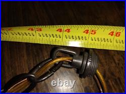 Vintage 16 Fruit Motif Tiffany Style Stained Glass Hanging Ceiling Pendant Lamp