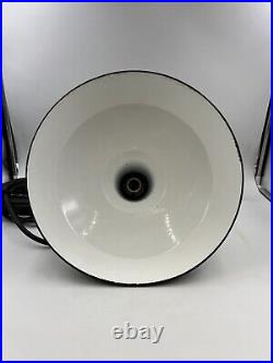 Vintage 16 Green Porcelain Gas Station/Barn Light with Mount