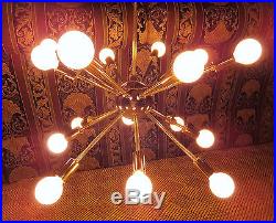 Vintage 1950's SPUTNIK Atomic Hanging LAMP Mid Century LIGHT Amazing ORIGINAL